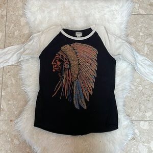 Denim and supply Ralph Lauren 3/4 length t shirt size small worn once